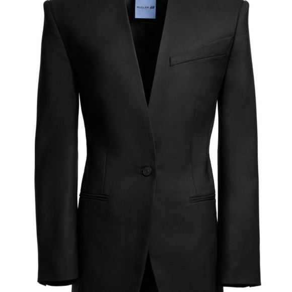MUGLER H&M Oversized Wool Blazer - Picture 6 of 9